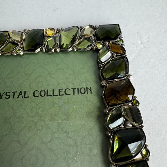 Sheffield Home Crystals Collection Jeweled Green Yellow Rhinestones 4x6" READ - Picture 13 of 15